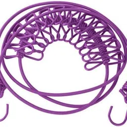 priyam enterprise Portable Clothesline Elastic Retractable with_12pcs Clothespins Multicolor image 5