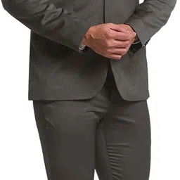 park avenue Men Suit Solid Suit image 2