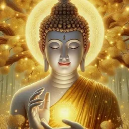fliptic Gautam Buddha Poster for Home Decoration Digital Reprint 18 inch x 12 inch Painting-picture-19