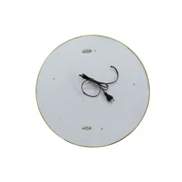 elegant arts & frames Matte Gold Aluminium Led Circle Decorative Wall Mirror image 2