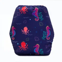 bumberry Adjustable Reusable Cloth Diaper Cover Without Inserts For Babies (Seahorse 3-36 Months) image 2