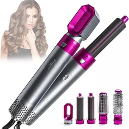 Lipzie 5-in-1 Hot Air Brush Styler – Fast Heating Hair Dryer Hair Dryer-image-77