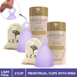 azah Small Reusable Menstrual Cup Small Light Flow Reusable with Ring Menstrual Cup-picture-16