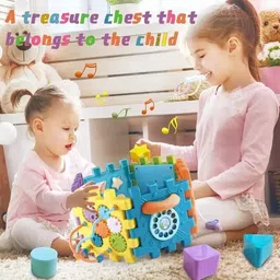 bd store Educational Learning Cube with Music Activity Center Play Square Musical Toys image 2