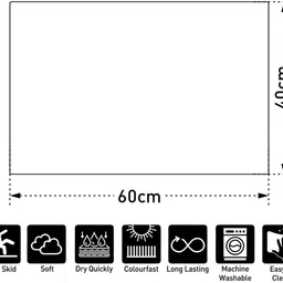 atoz Polyester Bathroom Mat image 5