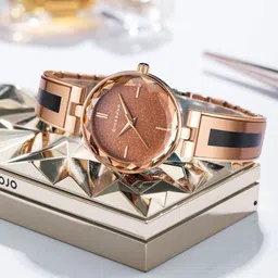 GIORDANO Women Dial & Stainless Steel Bracelet Style Straps Analogue Watch GZ-60082-22-picture-3