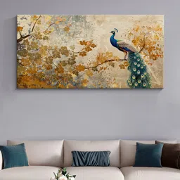 999Store Tan & Brown Birds and Animals Canvas Painting Wall Art-image-54