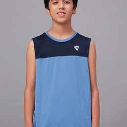 Technosport Boys Colourblocked Sleeveless Moisture Wicking Active T-shirt-picture-33