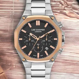 Lee Cooper Men Brass Stainless Steel Bracelet Style Straps Analogue Watch LC07319.550-picture-13