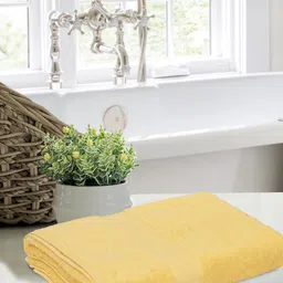 Home Fresh Santa Yellow 500 GSM Pure Cotton Bath Towels-image-80