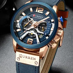 Curren Men Brass Dial &Wrap Around Straps Analogue Watch CR-8329-GBlChrngrp-image-39