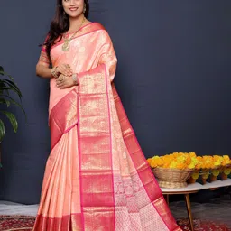 Royal Rajgharana Saree Ethnic Motifs Woven Design Zari Art Silk Banarasi Sarees-picture-14