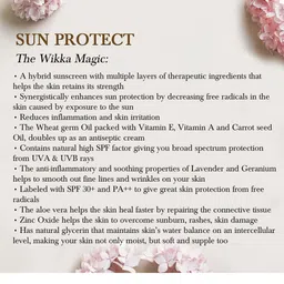 Wikka Non-Greasy Sun shield Matte Look Sunscreen SPF 30+ PA ++ - 40 g image 4