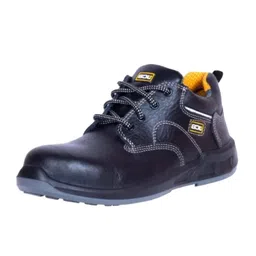 jcb Ounce Leather Steel Toe Safety Shoes – Black Industrial Work Shoe for Men | Slip Resistant, Oil-Resistant Sole | Comfortable & Durable Protection Size - 7 image 1