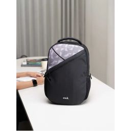 Zouk Grey Printed Jute Backpack-picture-37