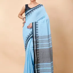 Ruuprekha Woven Design Ethnic Motifs Pure Cotton Saree-picture-30
