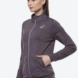 ASICS Mock Collar Heather Jacket image 3