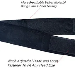 bamutu Wig Grip Headband for Women Adjustable Velvet Wig Grip Bands Non Slip Extra Hold Wig Head Hair Band to Keep Wig Secured(Black) image 3