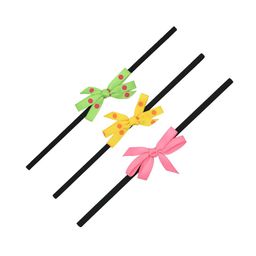 FUNKRAFTS Girls Pink & Green Set of 3 Lace Hairband-picture-15