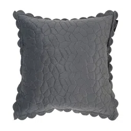 HOSTA HOMES Grey Set of 2 Geometric Velvet Square Cushion Covers image 2