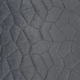 HOSTA HOMES Grey Set of 2 Geometric Velvet Square Cushion Covers image 3