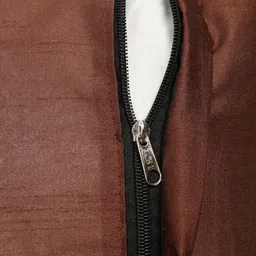 HOSTA HOMES Brown Set of 2 Embroidered Velvet Square Cushion Covers image 4