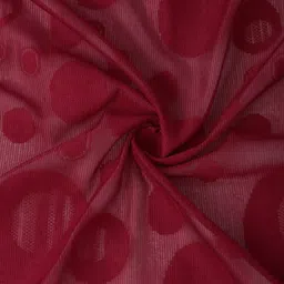 HOSTA HOMES Maroon Set of 4 Geometric Door Curtain image 4