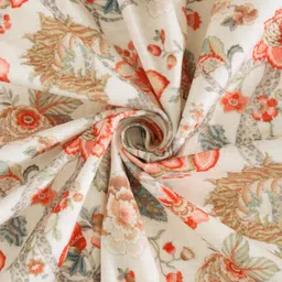 HOSTA HOMES Orange Digital Printed 6 Seater Table Cover image 2