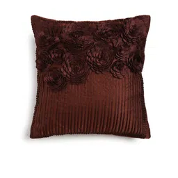 HOSTA HOMES Brown Set of 2 Embellished Square Cushion Covers image 3