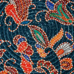 HOSTA HOMES Blue & Red 2 Pieces Cotton Floral Printed Table Placemats image 3