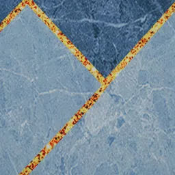 HOSTA HOMES Blue & Grey Printed Anti-Skid Doormat image 4