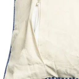 HOSTA HOMES Pack Of 2 Blue & White Geometric Self Designed Square Cushion Covers image 5