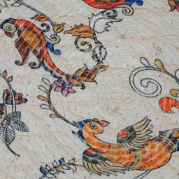 HOSTA HOMES White & Yellow 6 Pieces Printed Pure Cotton Table Placemats image 5