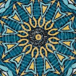 HOSTA HOMES 6 Pieces Blue & Yellow Printed Pure Cotton Table Placemats image 3