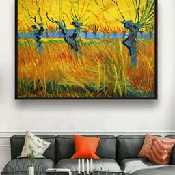 the art house The Art HouseWillows At Sunset By Van Gogh Wall Art image 1