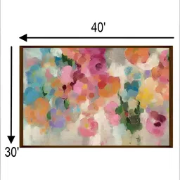 The Art House Pink & Green Abstract Wooden Wall Art image 4