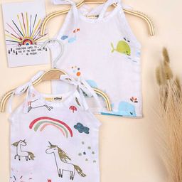 Moms Home Infants Pack of 2 Open Knotted Jhabla GWMHBUKNOTEDJHALA0TO3P2-picture-11