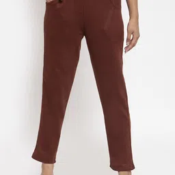 TAG 7 Women Brown Ethnic Cigarette Trousers-image-92