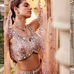 Mehak Murpana Embroidered Ready to Wear Lehenga & Blouse With Dupatta image 5