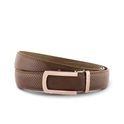 HALDEN Men Textured Leather Formal Belt image 1
