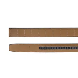 HALDEN Men Textured Leather Formal Belt image 3