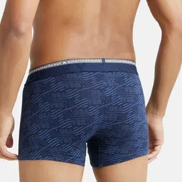 Jockey Men Blue Printed Trunk-US63-0105-NAVY image 2
