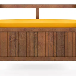 urban ladder Rhodes Solid Wood Bench in Amber Walnut Finish image 3