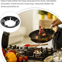 Jaini Enterprise Gas Saver Burner Stand Gas Chula Burner Stand Jali Ring Fire Windproof Energy Saving,Support Stand 4 Legs Supported For Indian Gas 0.7MM (Pack of 2) image 3