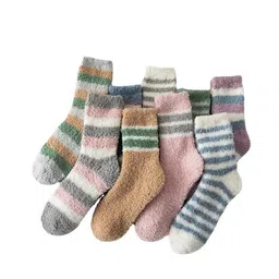 khillayox Warm Women's Fuzzy Woolen Socks – Thick, Cozy Winter Wear for Cold-Weather Protection Multi Design image 1