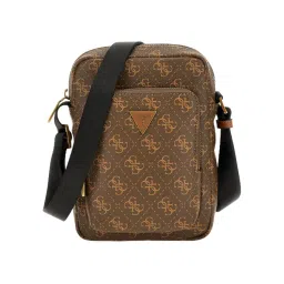 guess fashion Guess Milano Brown Printed Sling Bag-picture-25