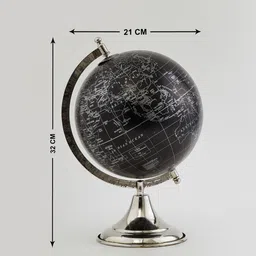 Home Centre Black & Beige Globe Table Accent Showpieces image 5