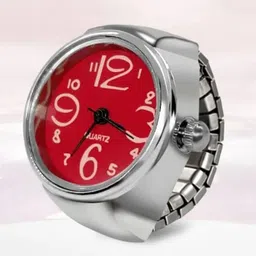 Fashion Frill Silver-Plated Wtach Design Stretchable Finger Ring image 1