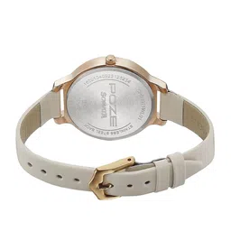 Sonata Poze Women Embellished Dial & Leather Bracelet Style Straps Analogue Watch SP80011WL01 image 5