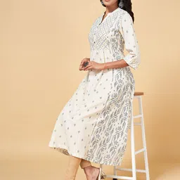 RANGMANCH BY PANTALOONS Ethnic Motifs Printed A-Line Pure Cotton Kurta image 2